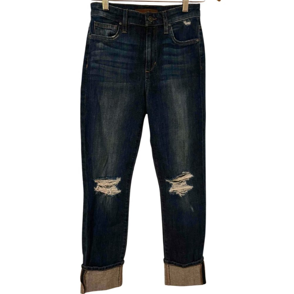 JOE’S JEANS “The Charlie” High Rise Cropped Cuff Denim Jean Size 25